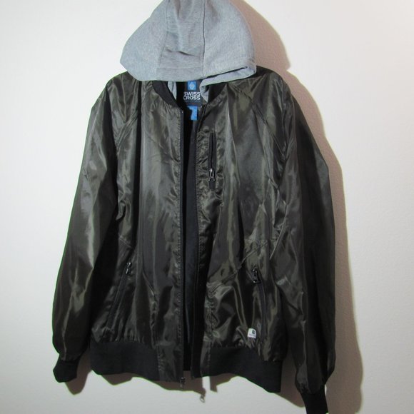 Swiss Cross Other - Swiss Cross Men Hooded Bomber Jacket NWOT